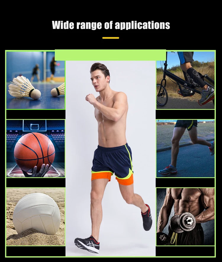 Men's Running Shorts 2 in 1 Quick Dry Sports Basketball Training Exercise Jogging Gym Breathable | Спорт и развлечения