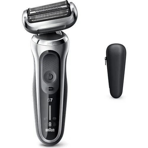 Беспроводное бритье Braun Series 7 S1000s, гибкость поворота Machine-AutoSence-360 °, EasyClick, влажное и сухое бритье