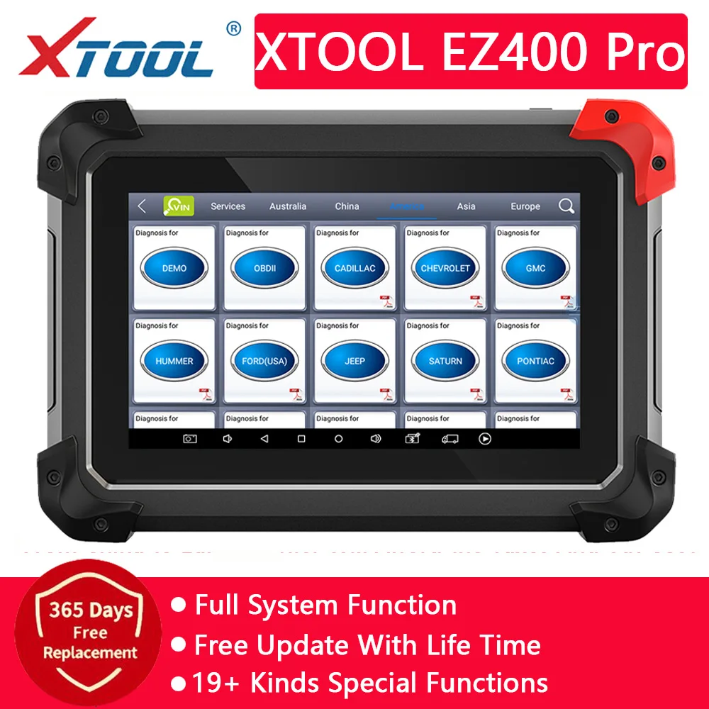 

XTOOL EZ400 Pro OBD2 Автомобильный диагностический инструмент Двунаправленный сканер OBD2 Вся диагностика системы с расширенным кодированием ЭБУ 16+ ...