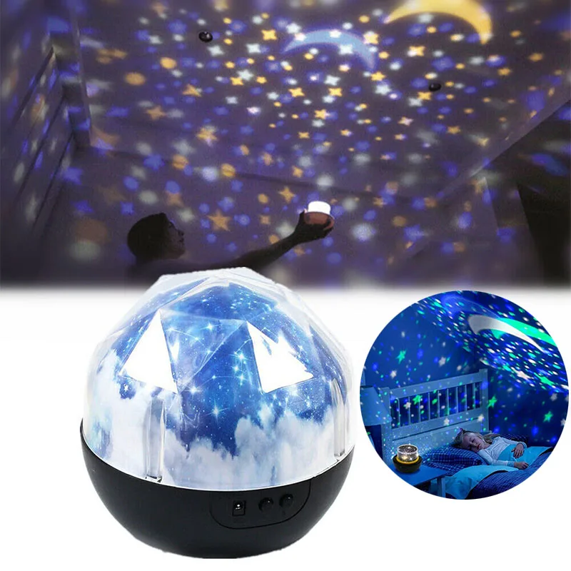 

Цветной умный вращающийся Светодиодный проекционный светильник Вселенная Звездный светильник светодиодный ночной Светильник детская ком...