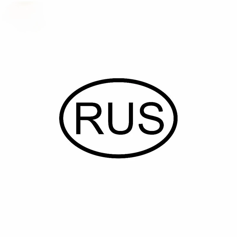 

High Quality RUS RUSSIA COUNTRY CODE OVAL CAR STICKER VINYL DECAL Waterproof Scratch-Proof Bodywork Auto Decoration 10*7cm