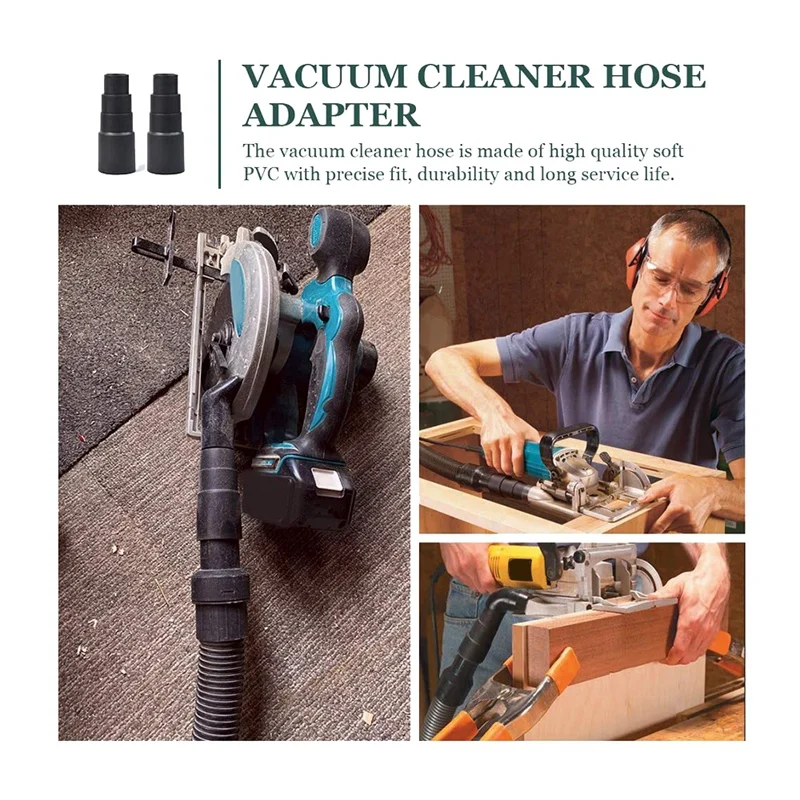 

Universal Vacuum Cleaner Power Tool Adaptor, 8 PCS Vacuum Hose Adapter Reducer Hose for Dust Extraction Vacuum Cleaner