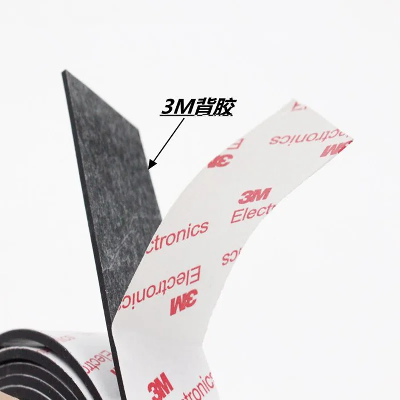 10 см * 1 м белый и черный Противоскользящий силиконовый резиновый бампер