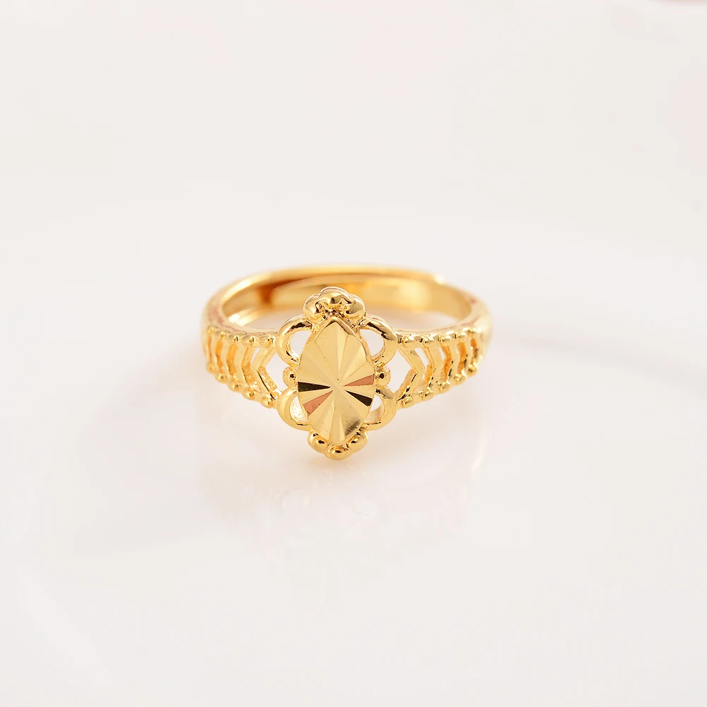 

Gold Color Chunky Chain Rings For Women Minimalist Hollow out Design Jewelry Vintage Open Rings Adjustable Birthday Party Gifts