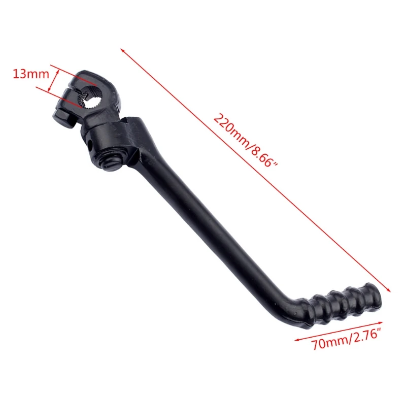 

13mm 16mm Hole Diameter Motorcycle Engine Supplies Wearproof Kick Start Lever Compatible with Lifan YX Zongshen