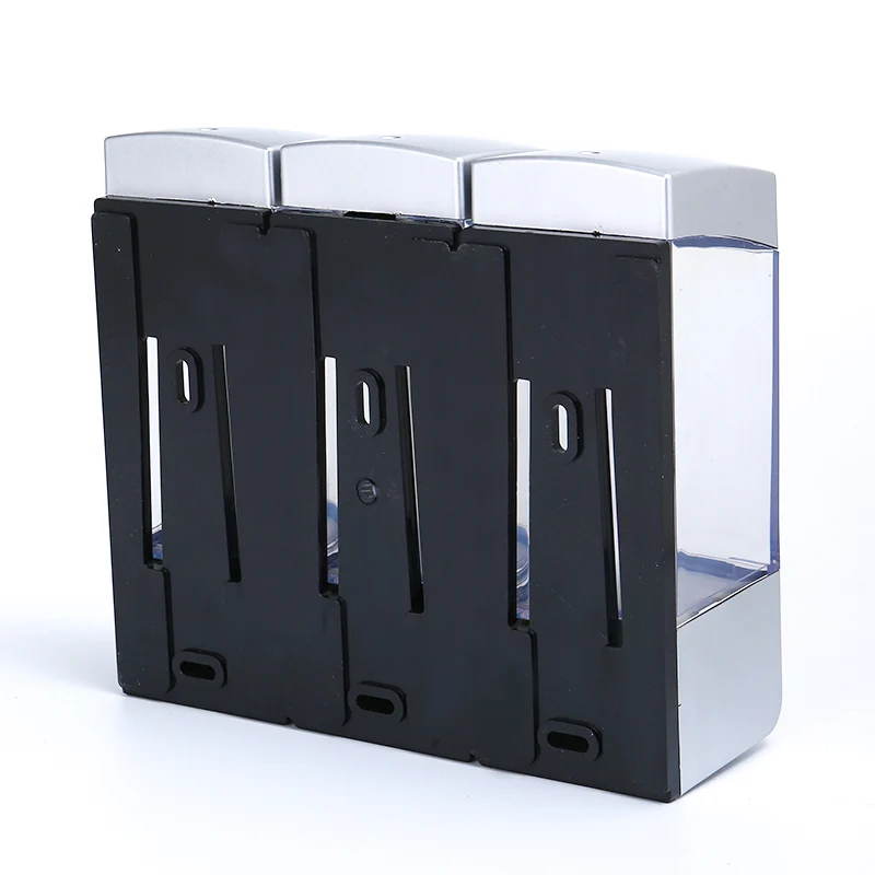 

Three 350ml Soap Dispenser Wall-mount Shower Bath Shampoo Dispenser Liquid Soap Container Bathroom Washroom Accessories