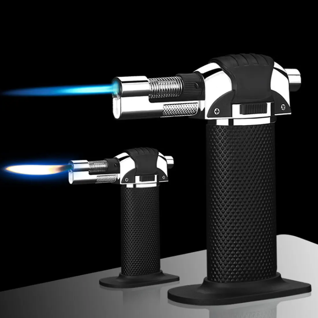 

Barbecue Torch Gas Flame Adjustable Inflatable Spray Gun Butane Lighter Electric Ignition Welding Outdoor Camping