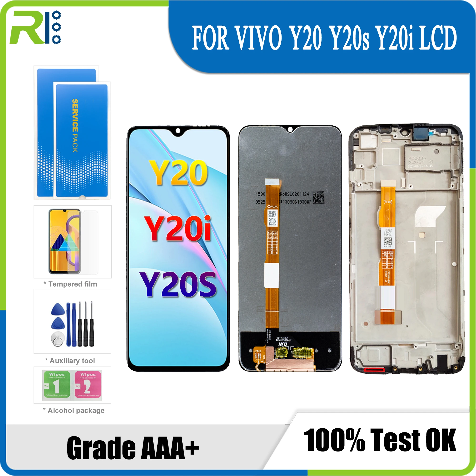 

ЖК-дисплей для VIVO Y20/Y20s/Y20i, 6,51 дюйма