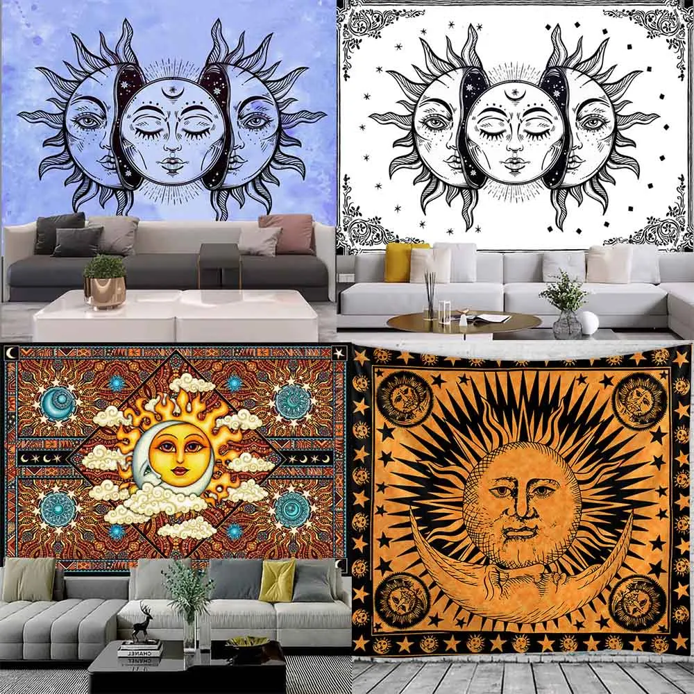 

The Sun Indian Mandala Hippie Macrame Wall Hanging Boho Decor Psychedelic Witchcraft Tapestry