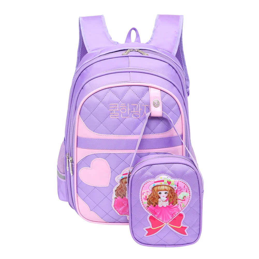 Orthopedic Children School Bag 2023 Backpack Girls Kids Cartoon princess school backpack set Mochila Infantil Primary schoolbags