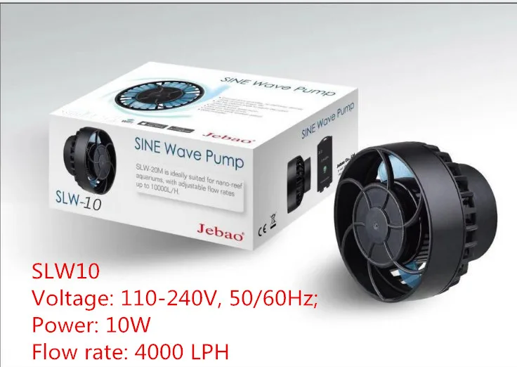 SLW-10 Jebao 110~ 240v RW-4 RW-8 RW-15 RW-20 аквариум Wave Maker пропеллер Беспроводной Управление мастер/Slave насос РВ серия - Цвет: SLW-10