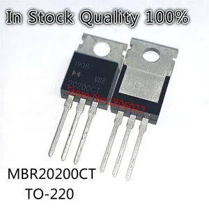 10pcs/lot MBR20200CT B20200G Schottky diode TO-220