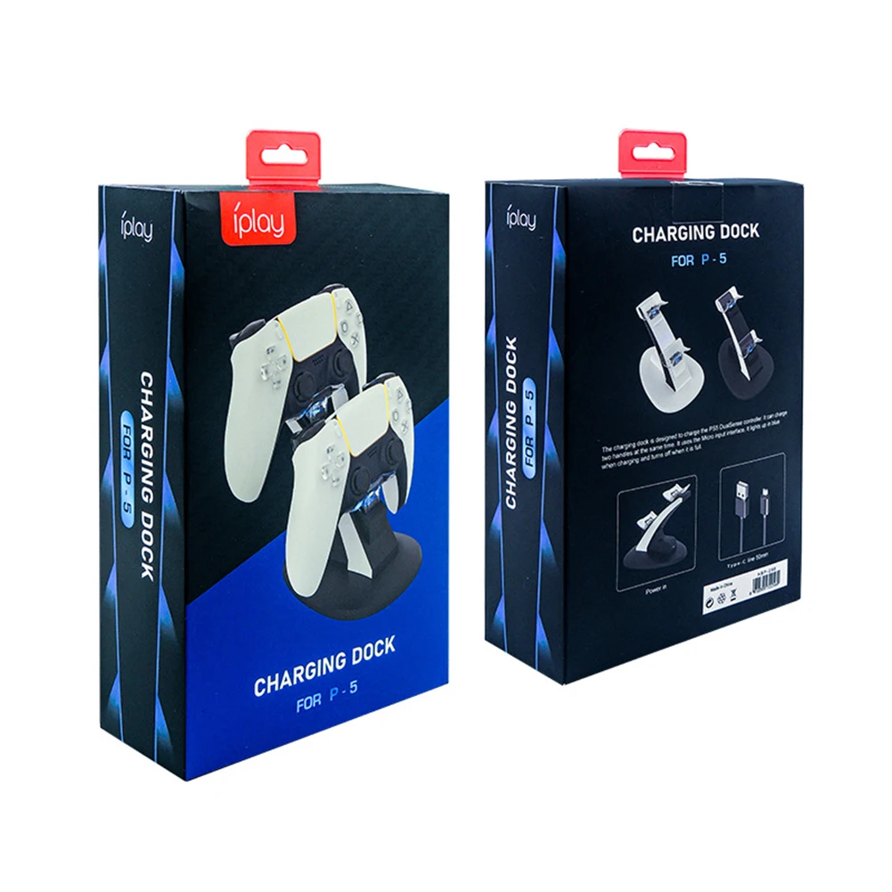 dual game controller charger dock charging stand for sony ps5 joystick gamepad electronic machine accessories free global shipping