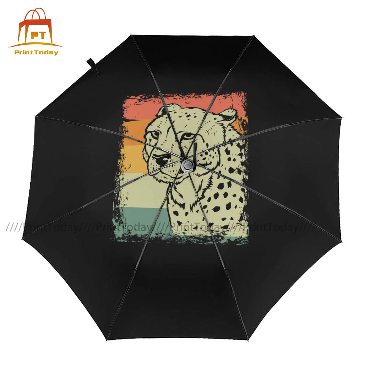 

Cheetah Umbrella Unique Wind Proof Umbrella Auto Art Compact Outside Umbrella