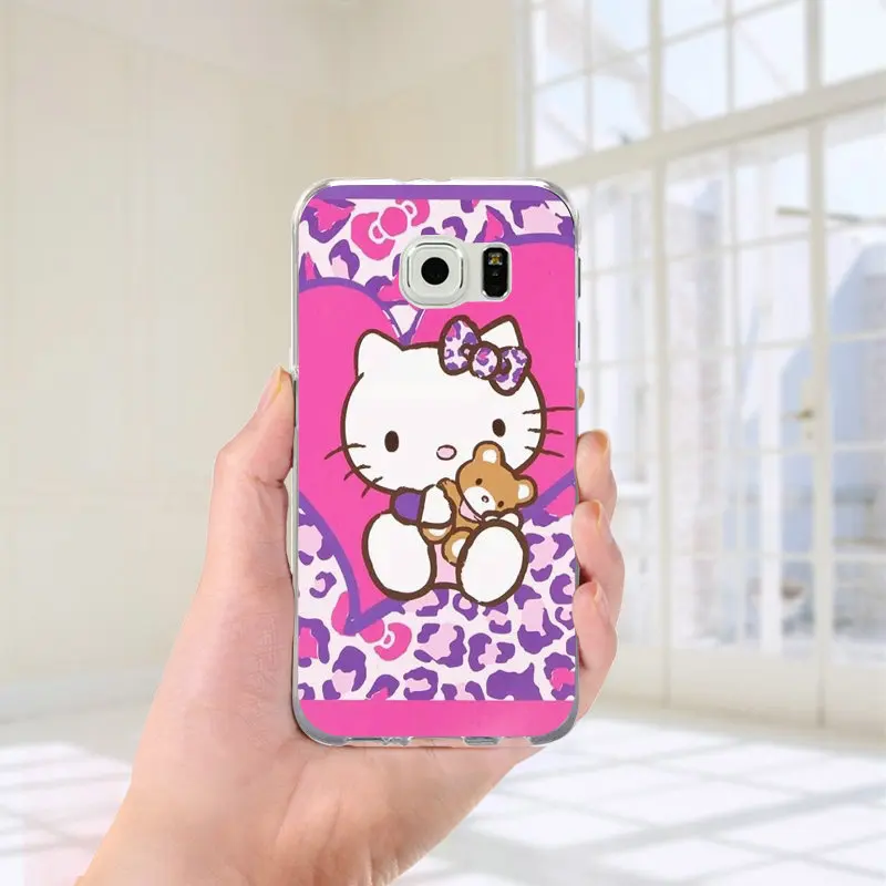 Picture 3 Мягкие чехлы для samsung Galaxy A10 A20 A30 A40 A50 A60 A70 A80 A90 J1 J2 J3 J5 J7 Prime Pro "Хелло Китти" с принтом Китти Кэт Стиль - Цвет: Picture 3