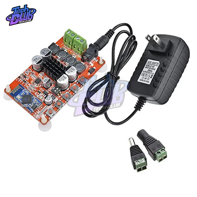 Плата усилителя мощности интерфейса 8-25 В постоянного тока TDA7492P 4 0 Bluetooth 2 1 2X50W + 12 А