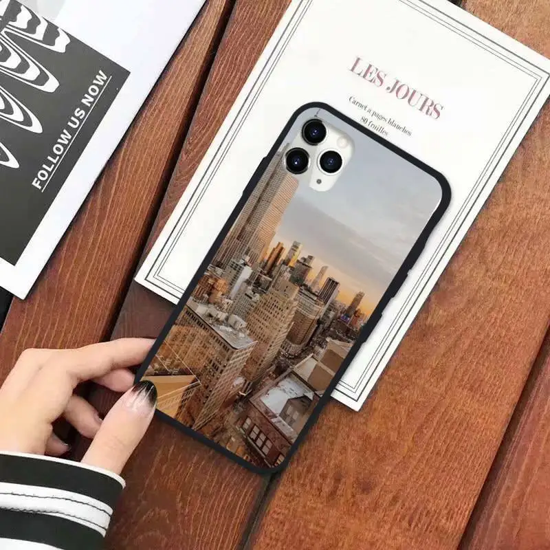 

New York City light building Phone Case for iPhone 11 12 mini pro XS MAX 8 7 6 6S Plus X 5S SE 2020 XR