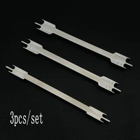 3pcsset dental bracket gauge locator stainless steel rod bracket positioner orthodontic materials instruments size 2 0 6 0