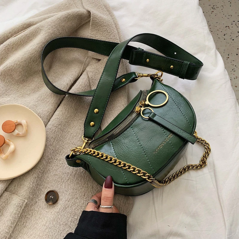 STYLE 2 Модные Качественные Женские сумки через плечо из искусственной кожи, маленькая сумка через плечо с цепочками, женские дорожные сумки и кошельки - Цвет: STYLE 2