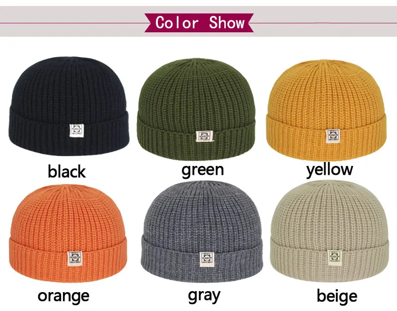 Короткие Зимние шапки для мужчин Skullies Beanies Мужская Зимняя Шапка-бини женская шапка s Miki Docker Skull cap Bonnet женская вязаная шапка