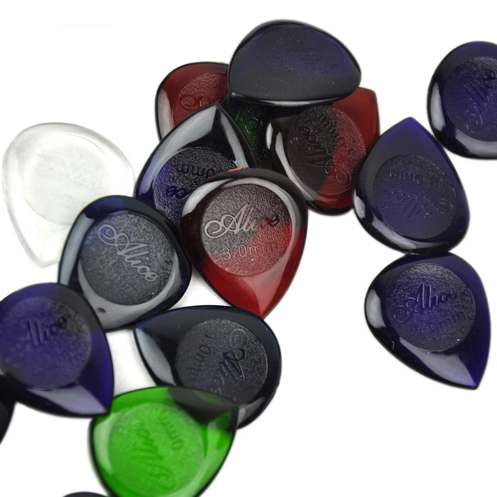 Набор 100 шт. тяжелые маленькие каплевидные медиаторы смешанных цветов для бас