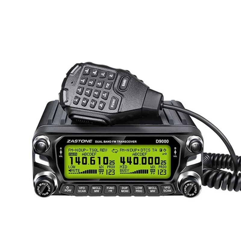 Zastone D9000 Автомобильная рация радиостанция 50 Вт UHF/VHF 136 174/400 520 МГц двухстороннее