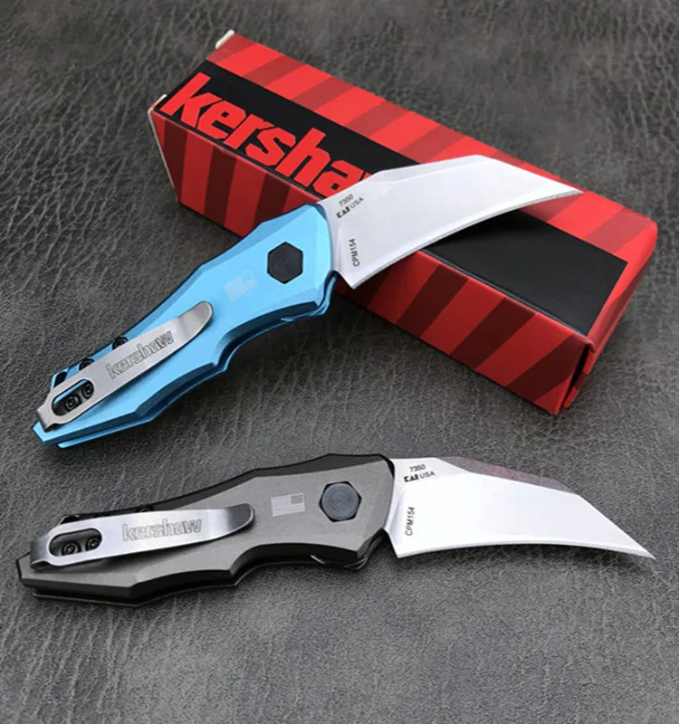 

Kershaw 7350 Launch 10 Pocket Folding Knife, 9cr18mov Blade, High Quality Aluminum Alloy Handle ,With Clip ,Outdoor Cutter Tools