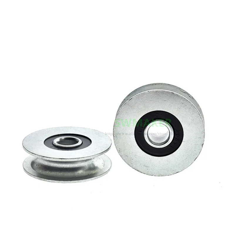 10pcs 8*36*10.4mm U-groove bearing pulley iron galvanized R4 wire rope / guide wheel non-standard rolling | Компьютеры и офис