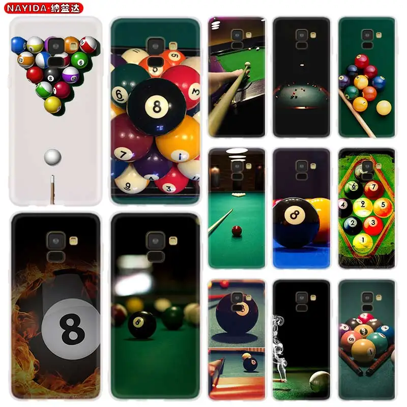

Phone Case For Samsung A8 A6 Plus 2018 2017 2016 A20S A21S A32 A30S A50S A42 A52 A72 A7 A5 Soft Bag Billiard