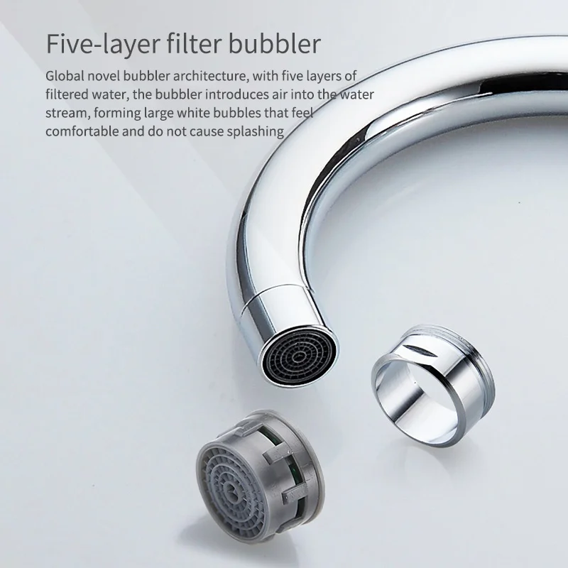 Выдвижной Смеситель Rozin кран из матового никеля с одним отверстием ручной