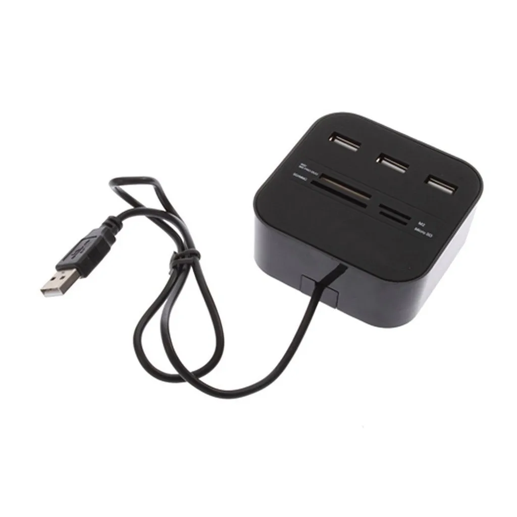 USB Switcher Hub 2 0 хаб комбинированный все в одном мультикардридер с 3 портами для MMC/M2/MS