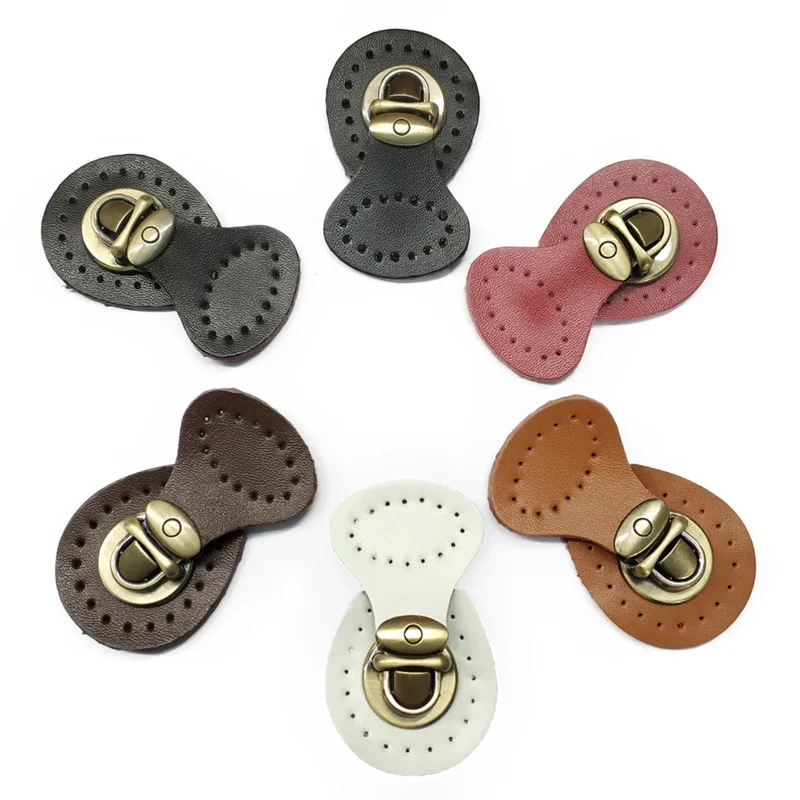 

Genuine Leather Bag Lock Magnetic Button Fasteners Snap Buckles Replacement Handmade Bag DIY Clasp Accessories women handbag