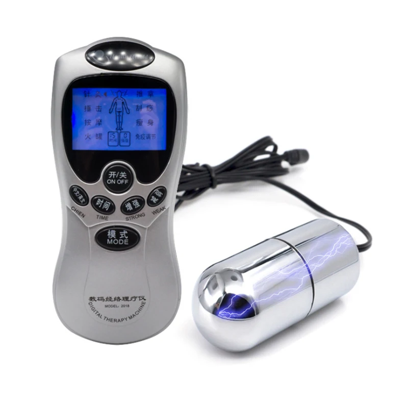 Электрический шок Вагина мяч Анальная пробка электрический пульс любовь прыжки