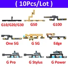 10 шт. Кнопка громкости Выключатель питания Кнопка включения выключения гибкий кабель для Motorola MOTO G10 G20 G30 G50 G100 One G 5G Power Stylus Edge Pro