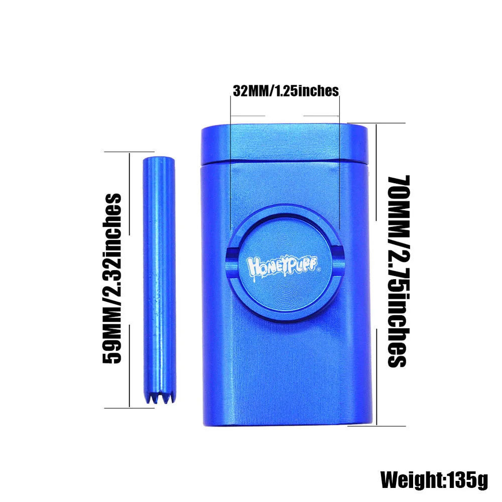 Алюминиевый чехол с зажимом и точильщиком комбинированный Точильщик для табака