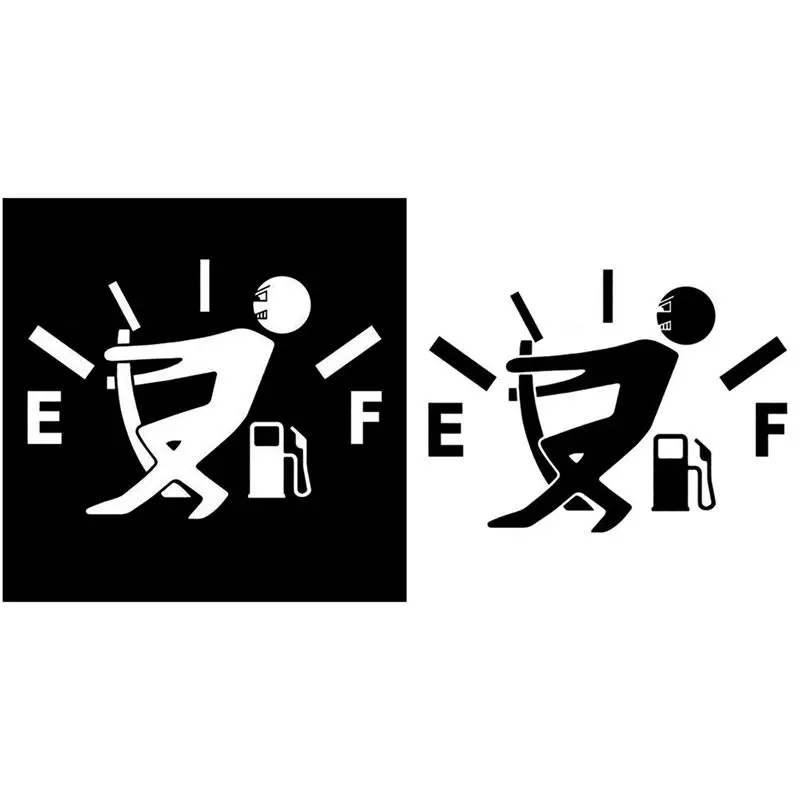 2 шт. масло не достаточно пустые наклейки Ti личность смешной топливный бак