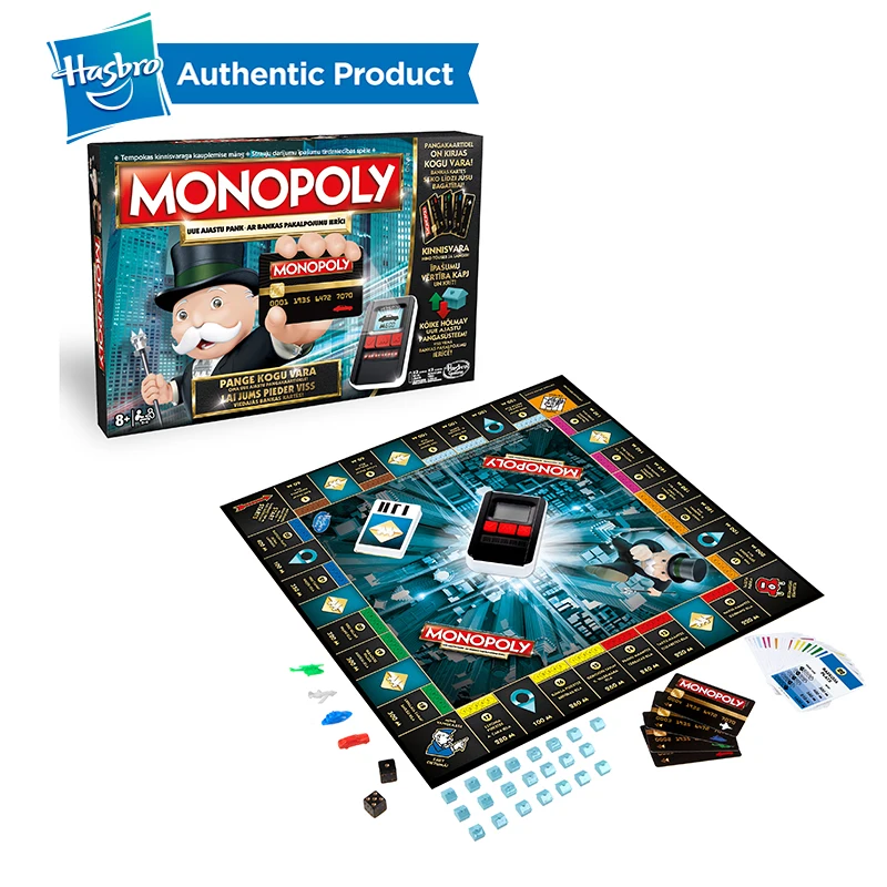 Hasbro электронная монопольная игра для взрослых семейные игры популярные веера