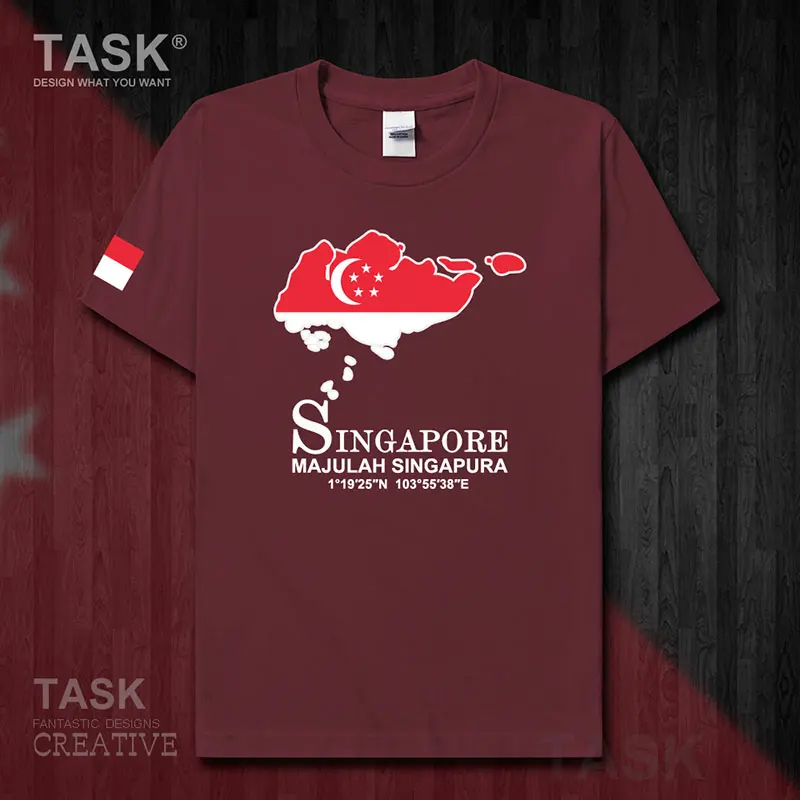 Сингапурская сингапурская Мужская футболка SGP Новые Топы одежда с коротким