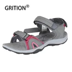 Сандалии GRITION женские на платформе, мягкие нескользящие легкие босоножки на плоской подошве, Повседневная Уличная обувь для пляжа, размера плюс 41, лето