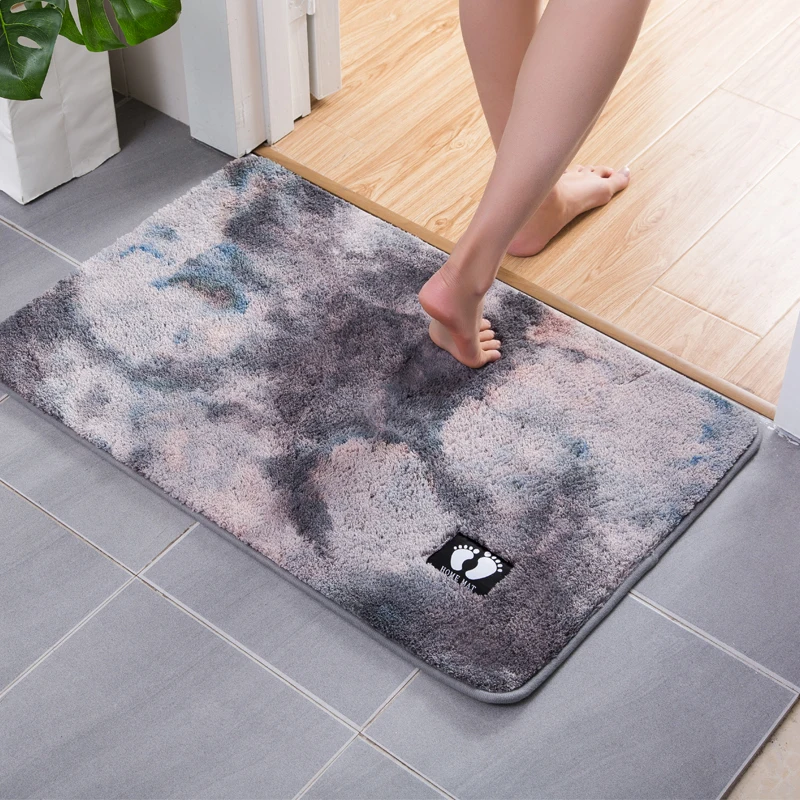 Коврик для двери из микрофибры ковер спальни кухни ванной комнаты нескользящий