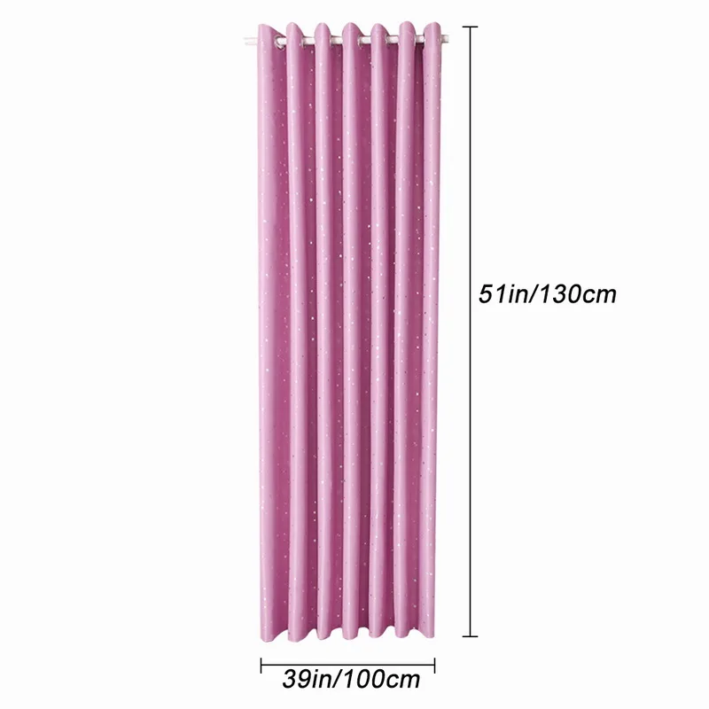 

Shiny Stars Printing Curtain Perforated Finished Curtains for Curtains for the room Blackout Cortinas For Kids Boy Girl Bedroom