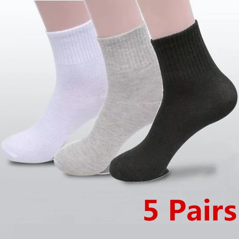 

Носки мужские хлопковые деловые, дышащие короткие черные, NS01, весна-лето