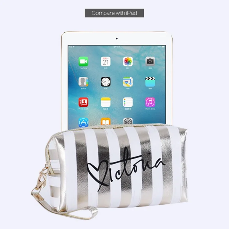 

Waterproof Laser Cosmetic Bags Women Make Up Bag PVC Pouch Wash Toiletry Bag Travel Organizer Case Mujer Bolsas