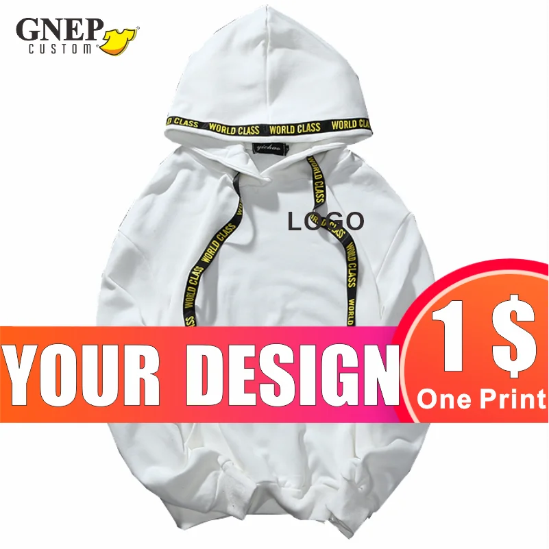 Winter Long-Sleeved Hoodie Custom Pure Cotton Warm Sweatshirt Cheap Printing Fashion Simple Solid Color Jacket GNEP2020 New