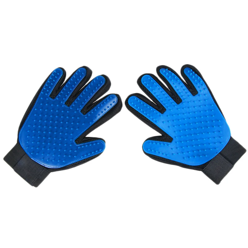 

New Pet Cleaning Kit 2pcs set Dogs Cats Grooming Glove Hair Remover Brush Gentle Deshedding Pet Massage Gloves Perfect set