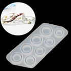 Плоские Кольца силиконовая форма для ручной работы DIY Ювелирные изделия эпоксидная смола форма Кристалл эпоксидная Форма кольцо Заполнение материал США Размер 5-12