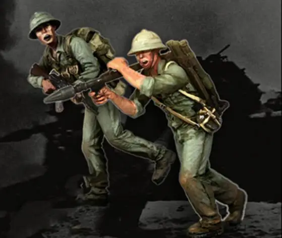 1/35 сборный набор из смолы вьетнамская команда ролевых фильмов | Игрушки и хобби