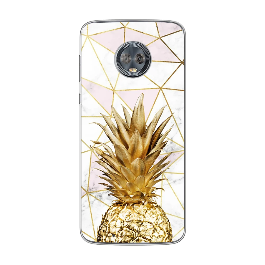 

Pineapple Heart Case for Motorola Moto G9 Play G8 G10 G7 G6 E7 E6 E6s E5 E4 Plus Play Power Lite Soft TPU Phone Cases Cover Capa