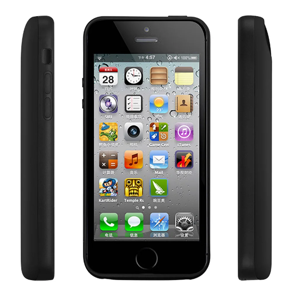 Для iphone 5 5S SE чехол для зарядки аккумулятора 4000 мАч смартфона портативного