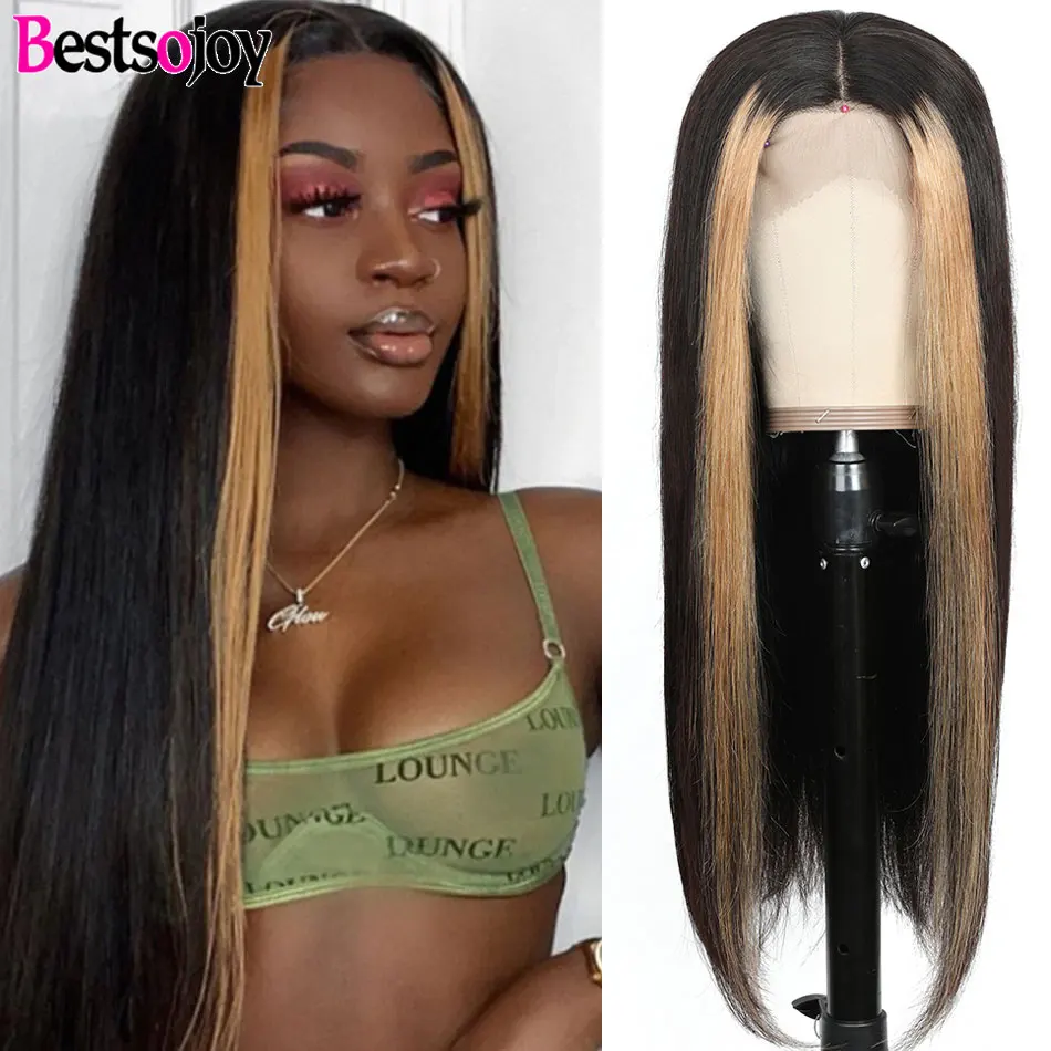 Bestsojoy парики на кружеве для женщин омбре с выделкой цветные человеческие волосы